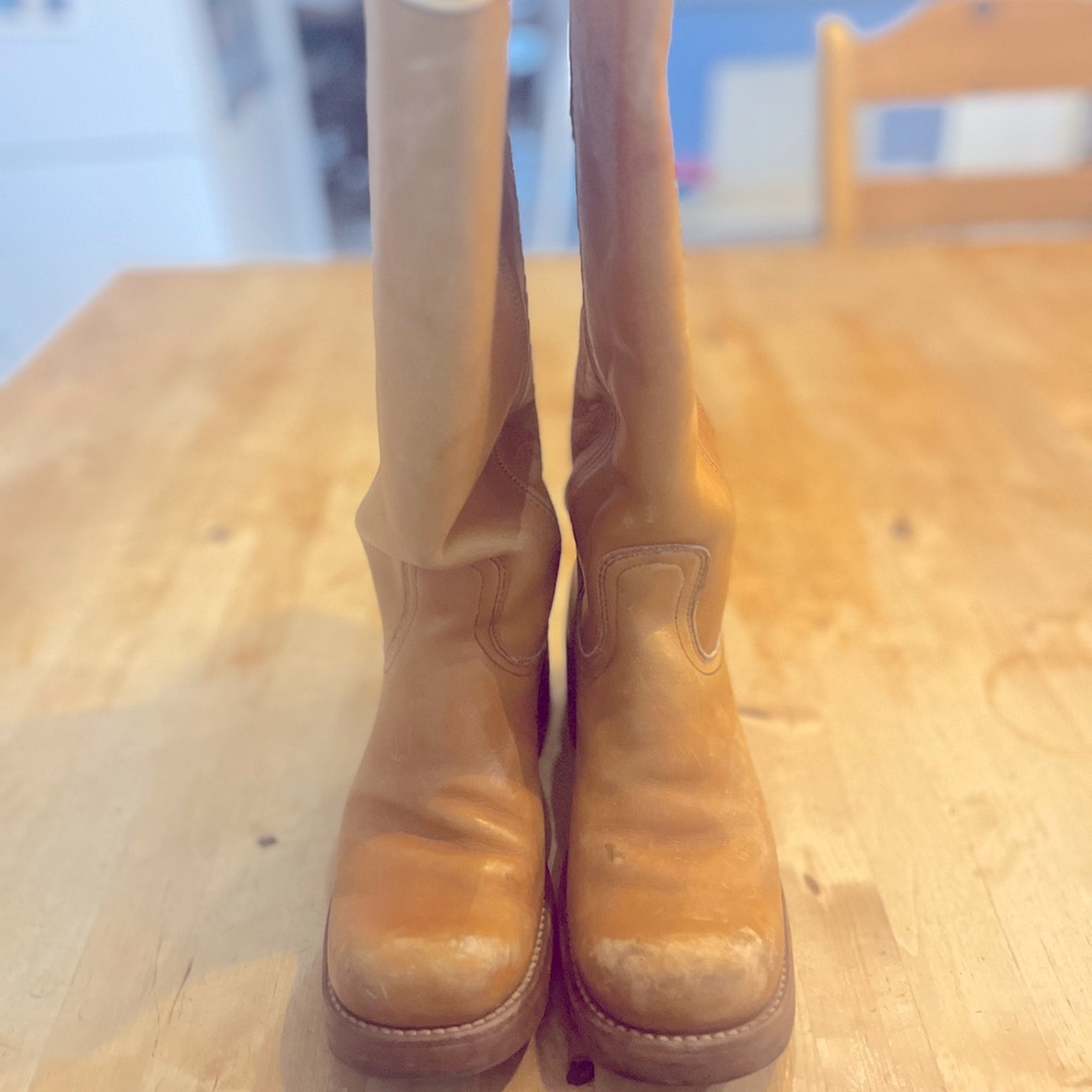 **VINTAGE** Rare Find!! Frye Campus 14L Boots, Size W 6, 2” heel. made in USA🇺🇸